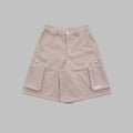 LA JUPE-SHORT TARTAN - Beige